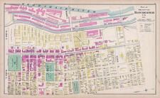 Manchester - Wards 1 2 3 4 5 7, New Hampshire State Atlas 1892 Uncolored